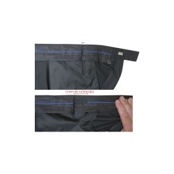 Pantalon de costume droit coupe ajustée noir