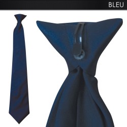 Cravate à Clip Bleue